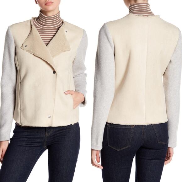 BB Dakota Jackets & Blazers - BB Dakota Glenna Sueded Jacket IN Bone Size S
